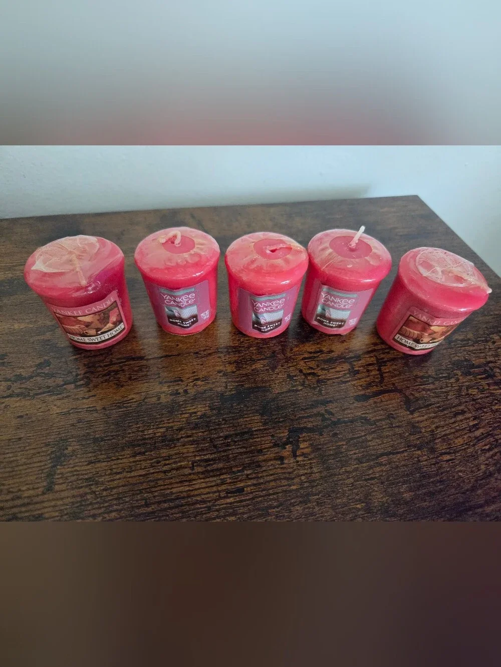 Yankee Candle Votive Lot Of 5 - Home Sweet Home
